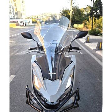 Motocam Honda PCX 2021-2024 Model 65 cm Şeffaf Renkli 4 mm Ön Cam