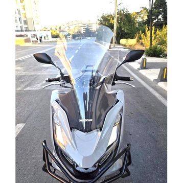 Motocam Honda PCX 2021-2024 Model 65 cm Şeffaf Renkli 4 mm Ön Cam