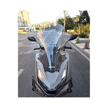 Motocam Honda PCX 2021-2024 Model 65 cm Şeffaf Renkli 4 mm Ön Cam