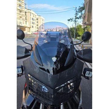 Motocam Honda Varadero XL 1000 Ön Cam 2004-2011 Model 48 cm Füme Renkli 4 mm Motosiklet Rüzgarlık