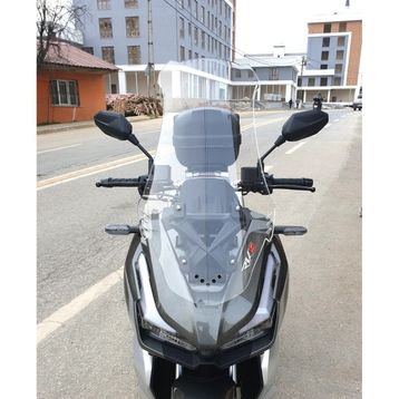 Motocam Kral Arneb 150 Ön Cam 2023-2026 Model 75 cm Şeffaf Renkli 4 mm Uzun Motosiklet Rüzgarlık