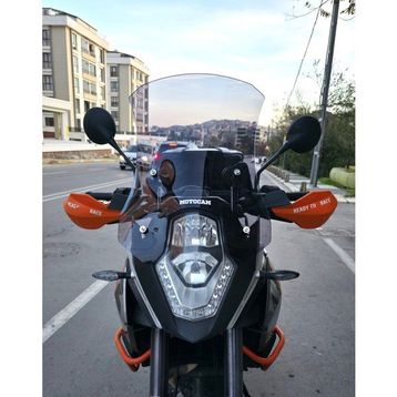 Motocam KTM 1050 Siperlik 2008-2017 Model 56 cm Füme Renkli 4 mm Ön Cam