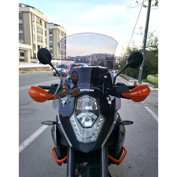 Motocam KTM 1050 Siperlik 2008-2017 Model 56 cm Füme Renkli 4 mm Ön Cam