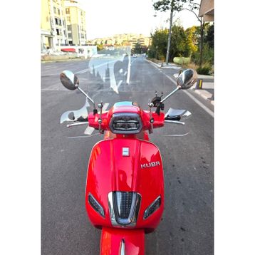 Motocam Küba Grace 50 Ön Cam 2023-2026 Model 37 cm Şeffaf Renkli Elcikli Aparatsız Motosiklet Rüzgarlık
