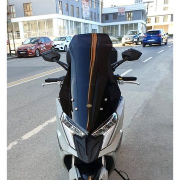 Motocam Kymco Dink R 150 Ön Cam 2023-2026 Model 68 cm Füme Renkli 4 mm Motosiklet Rüzgarlık