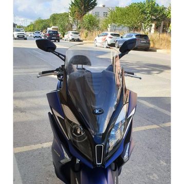 Motocam Kymco Downtown 250i Ön Cam 2016-2026-2026 Model 61 cm Şeffaf Renkli 4 mm Uzun Motosiklet Rüzgarlık