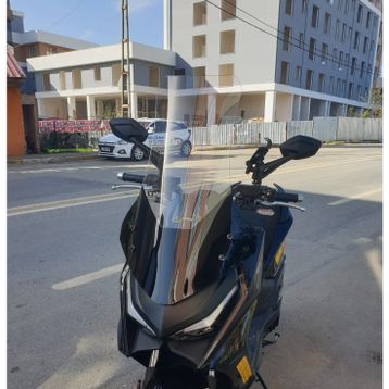 Motocam Kymco Krv 200 Ön Cam 2022-2026 Model 75 cm Şeffaf Renkli 4 mm Uzun Motosiklet Rüzgarlık