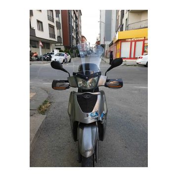 Motocam Kymco People S 200 2011 Model 48 cm Şeffaf Renkli 4 mm Uzun Ön Cam