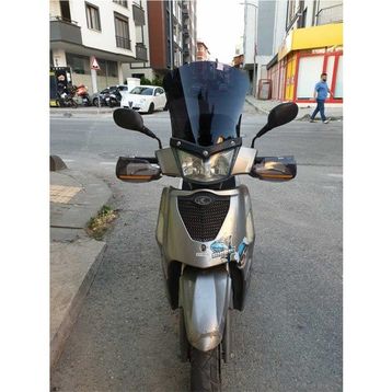 Motocam Kymco People S 200 2011 Model 48 cm Siyah Renkli 4 mm Uzun Ön Cam