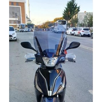 Motocam Kymco People S 200 2011 Model 48 cm Siyah Renkli 4 mm Uzun Ön Cam