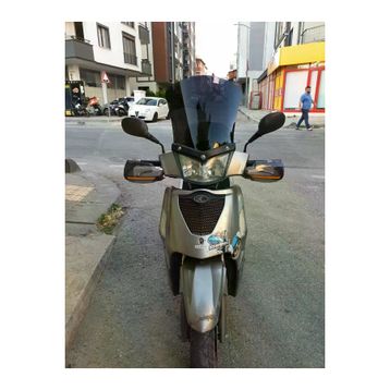 Motocam Kymco People S 200 2011 Model 48 cm Siyah Renkli 4 mm Uzun Ön Cam