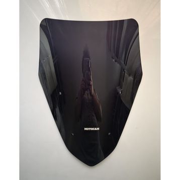 Motocam Mondial Skuty Ön Cam 2023-2026 Model 43 cm Siyah Renkli 4 mm Sportif Motosiklet Rüzgarlık