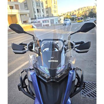 Motocam QJ SRT 600 X Ön Cam 2022-2026 Model 54 cm Şeffaf Renkli 4 mm Motosiklet Rüzgarlık