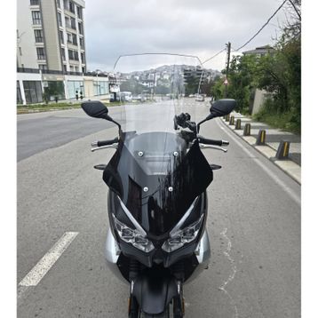 Motocam RKS Blade 250 Ön Cam 2023-2026 Model 75 cm Şeffaf Renkli 4 mm Uzun Motosiklet Rüzgarlık