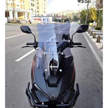 Motocam RKS Lince 125 Ön Cam 2021-2026 Model 55 cm Füme Renkli 4 mm Kısa Motosiklet Rüzgarlık