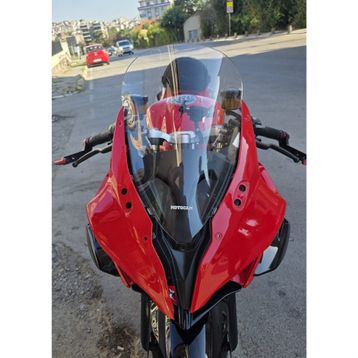 Motocam RKS SRK 250 RR Pro Ön Cam 2023-2026 Model 42 cm Şeffaf Renkli 4 mm Motosiklet Rüzgarlık