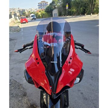 Motocam RKS SRK 450 RA Ön Cam 2023-2026 Model 42 cm Füme Renkli 4 mm Motosiklet Rüzgarlık