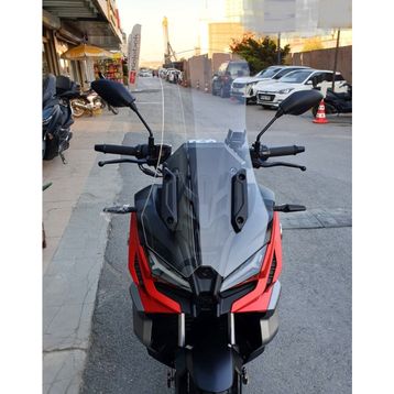 Motocam Voge SR1 ADV Ön Cam 2023-2026 Model 71 cm Şeffaf Renkli 4 mm Motosiklet Rüzgarlık