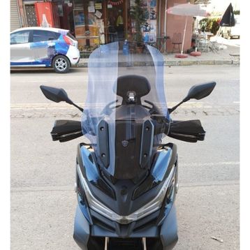 Motocam Voge SR4 Ön Cam 2022-2026 Model 70 cm Füme Renkli 4 mm Uzun Motosiklet Rüzgarlık
