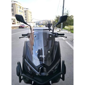 Motocam Yamaha Nmax Ön Cam 2025-2026 Model 43 cm Şeffaf Renkli Sportif Motosiklet Rüzgarlık