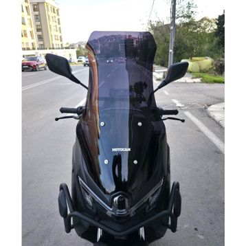 Motocam Yamaha Nmax Ön Cam 2025-2026 Model 72 cm Siyah Renkli 4 mm Motosiklet Rüzgarlık