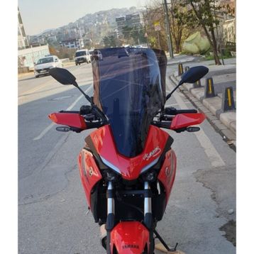 Motocam Yamaha Tracer 700 Ön Cam 2021-2026 Model 59 cm Siyah Renkli 4 mm Motosiklet Rüzgarlık