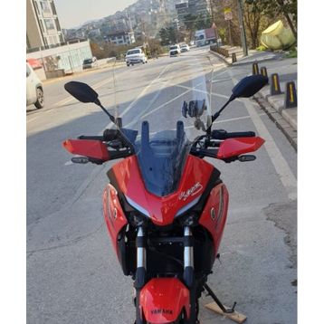 Motocam Yamaha Tracer 700 Ön Cam 2021-2026 Model 59 cm Siyah Renkli 4 mm Motosiklet Rüzgarlık