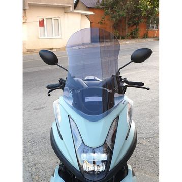 Motocam Yamaha Tricity 125 Ön Cam 2014-2026 Model 60 cm Füme Renkli 4 mm Motosiklet Rüzgarlık