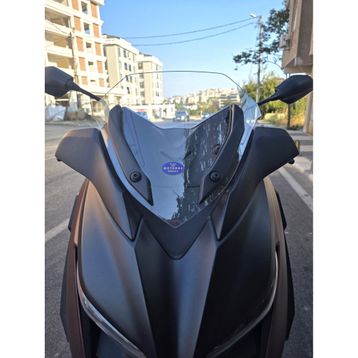 Motocam Yamaha Xmax Ön Cam 2018-2022 Model 36 cm Şeffaf Renkli 4 mm Sportif Motosiklet Rüzgarlık