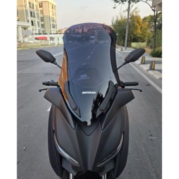 Motocam Yamaha Xmax Ön Cam 2018-2022 Model 65 cm Şeffaf Renkli 4 mm Motosiklet Rüzgarlık