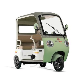 Motolux FX 23 Beyaz Yeşil Üç Tekerli Elektrikli Motosiklet