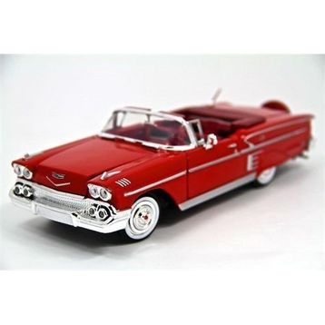 Motor Max 1958 Chevy Impala 1:24 Kırmızı Motor