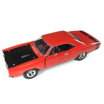 Motormax 1:24 1969 Dodge Coronet Süper Bee -Kırmızı Model Araba