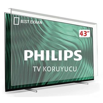 Mottoglass Philips 43PFS6805 3 mm Uyumlu TV Ekran Koruyucu
