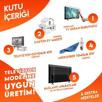 Mottoglass Profilo 43PA305E 3 mm Uyumlu TV Ekran Koruyucu