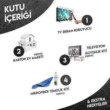 Mottoglass Regal 43R604F 3 mm Uyumlu TV Ekran Koruyucu