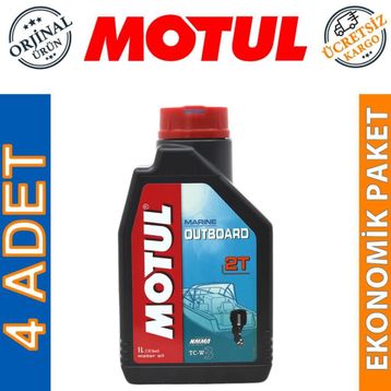 Motul 1 lt Marine Outboard 2T 4'lü Dıştan Takma Motor Yağı