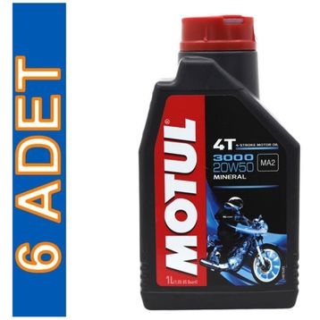 Motul 3000 20W50 4T 1 lt 6'lı Motor Yağı