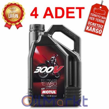 Motul 300V 15W-50 4T FL 4 lt Motosiklet Yağı