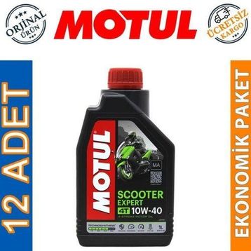 Motul 4T10W40 MA 1 lt 12'li Scooter Expert Motorsiklet Motor Yağı