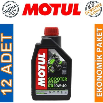 Motul 4T10W40 MA 1 lt 12'li Scooter Expert Motorsiklet Motor Yağı