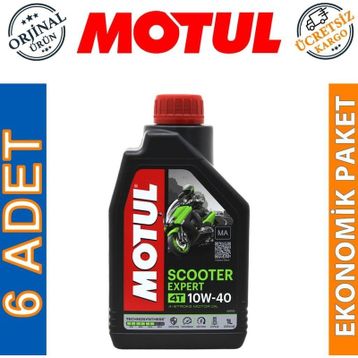 Motul 4T10W40 MA 1 lt 6'lı Scooter Expert Motorsiklet Motor Yağı