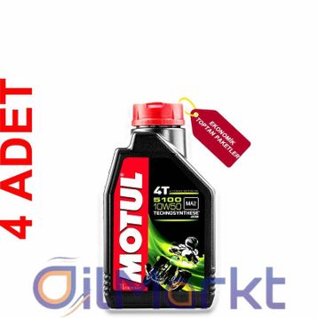 Motul 5100 10W50 4T 1 L 4'lü Motor Yağı