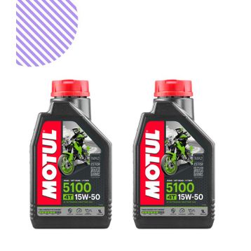 Motul 5100 4T 15W-50 1 lt 2'li Motosiklet Yağı