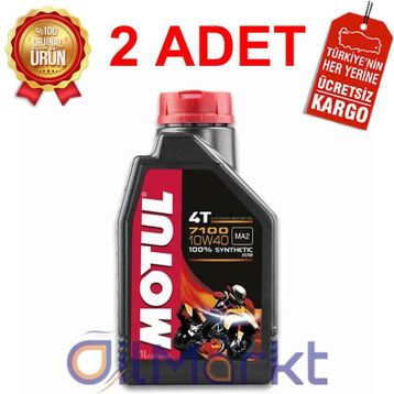 Motul 7100 10W40 4T 1 lt 2 Adet Motor Yağı