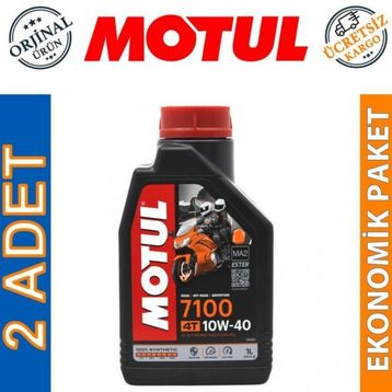 Motul 7100 10W40 4T 1 lt 2 Adet Motor Yağı