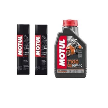 Motul 7100 10W40 4T 1 lt 2 Adet Motor Yağı