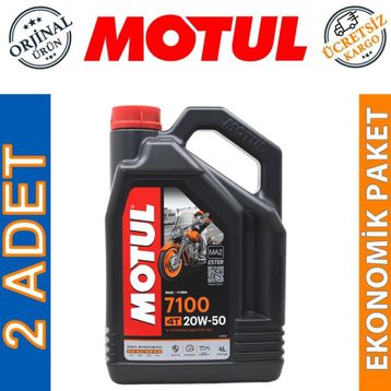 Motul 7100 4t 20w-50 4 Lt 4 Zamanlı 2'li Motosiklet Motor Yağı
