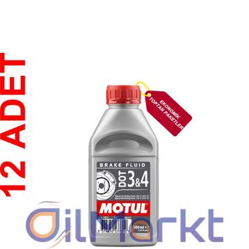 Motul Dot 3-4 500 ml 12'li Sentetik Fren Hidroliği Yağı