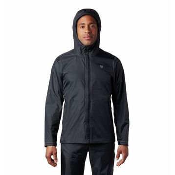 Mountain Hardwear Acadia Siyah Erkek Yağmurluk